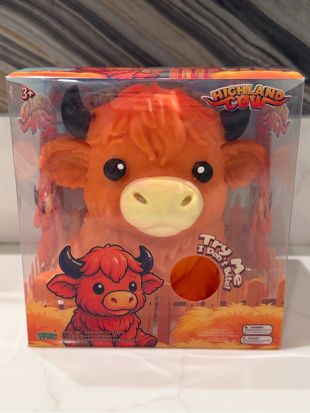 Highland Cow Large Squishy NIB 5” inches